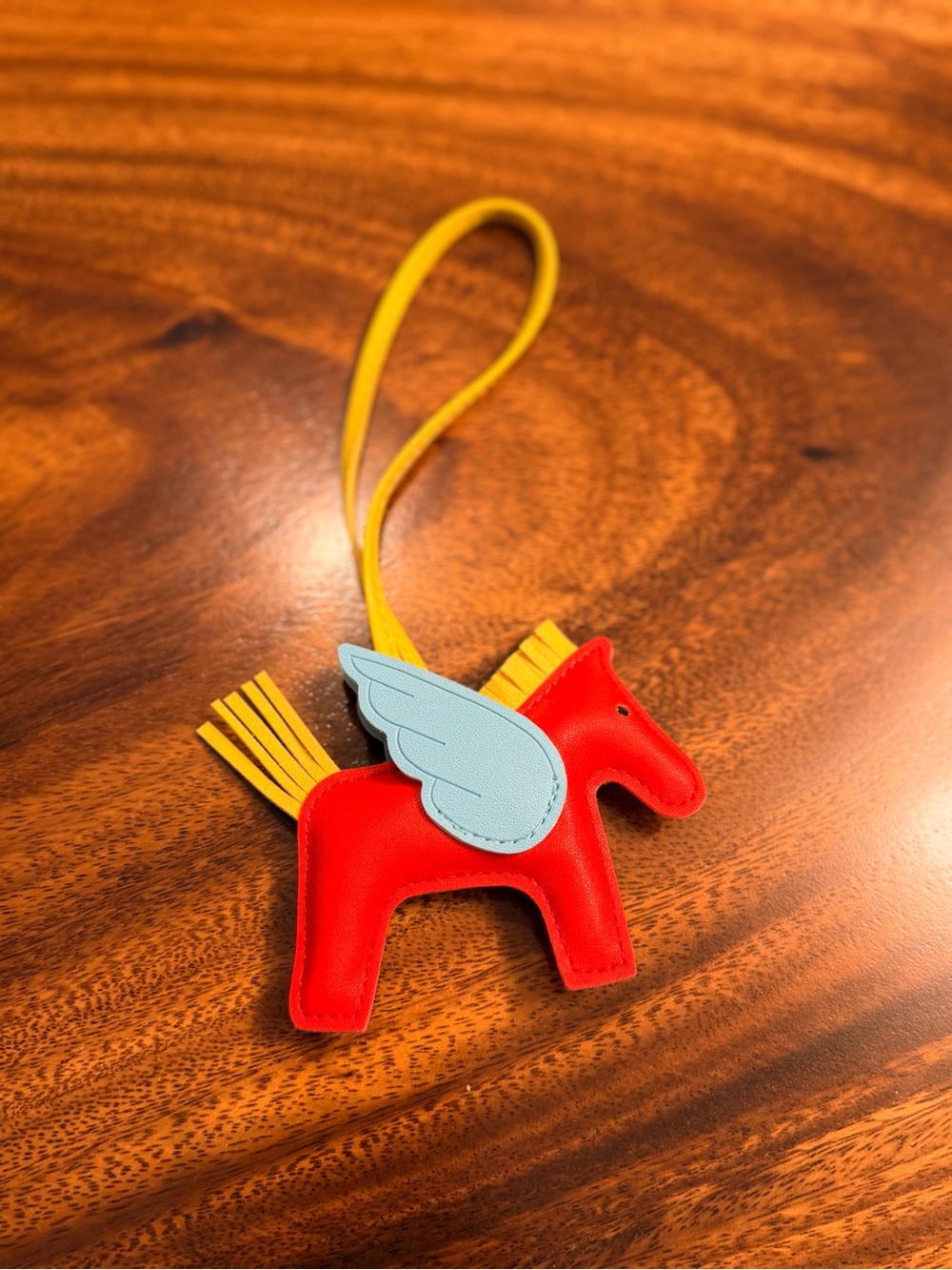 Pegasus Horse Bag Charm / Keychain 
in Red, Yellow & Blue NWT - Picture 2 of 2